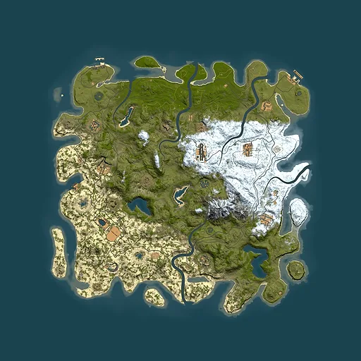 Rust map seed 2086569029, 5000x5000m top-down preview