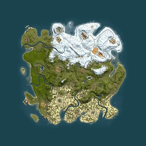 Rust map seed 952306717, 4500x4500m top-down preview