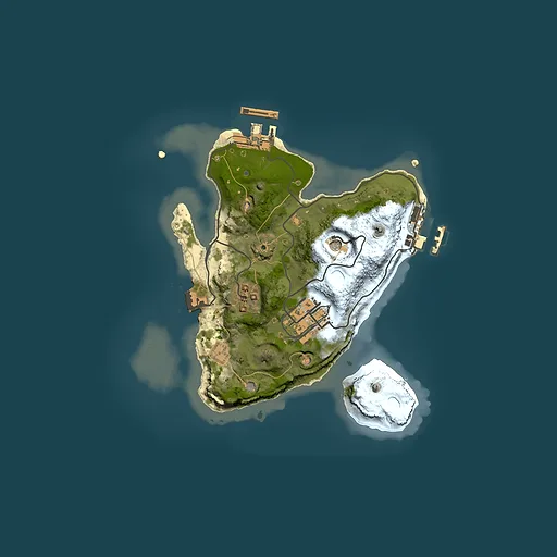 Rust map seed 1870352361, 2000x2000m top-down preview