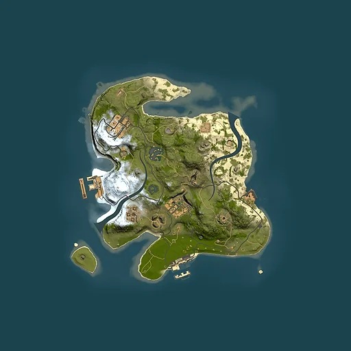 Rust map seed 1281123428, 2500x2500m top-down preview
