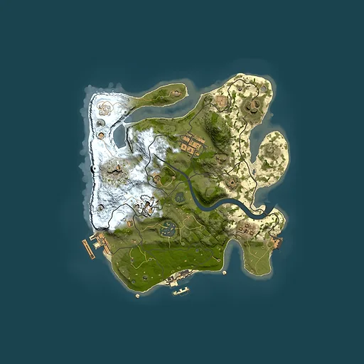 Rust map seed 867567657, 2500x2500m top-down preview