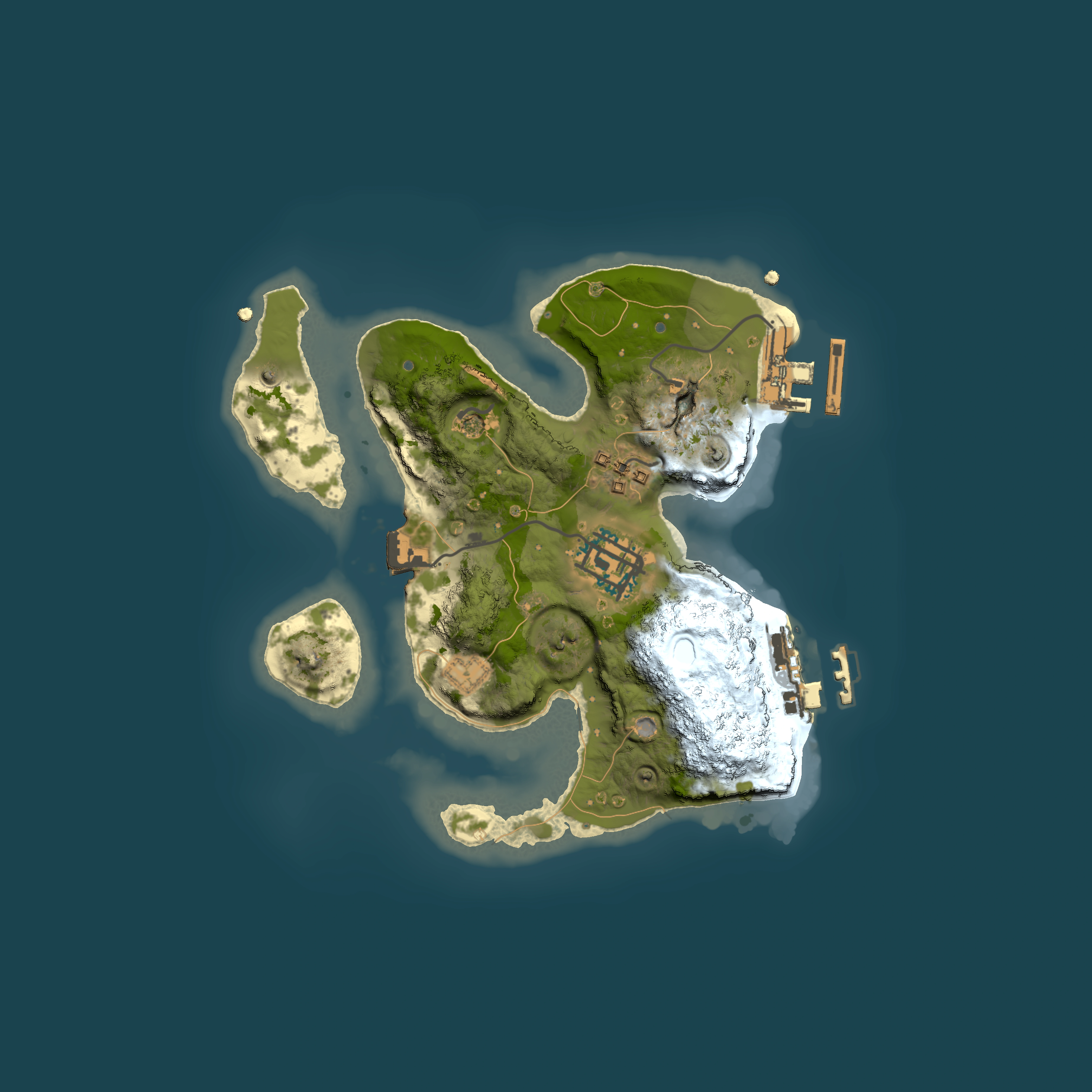 Full top-down render of Rust map seed 484635312, 2000x2000m