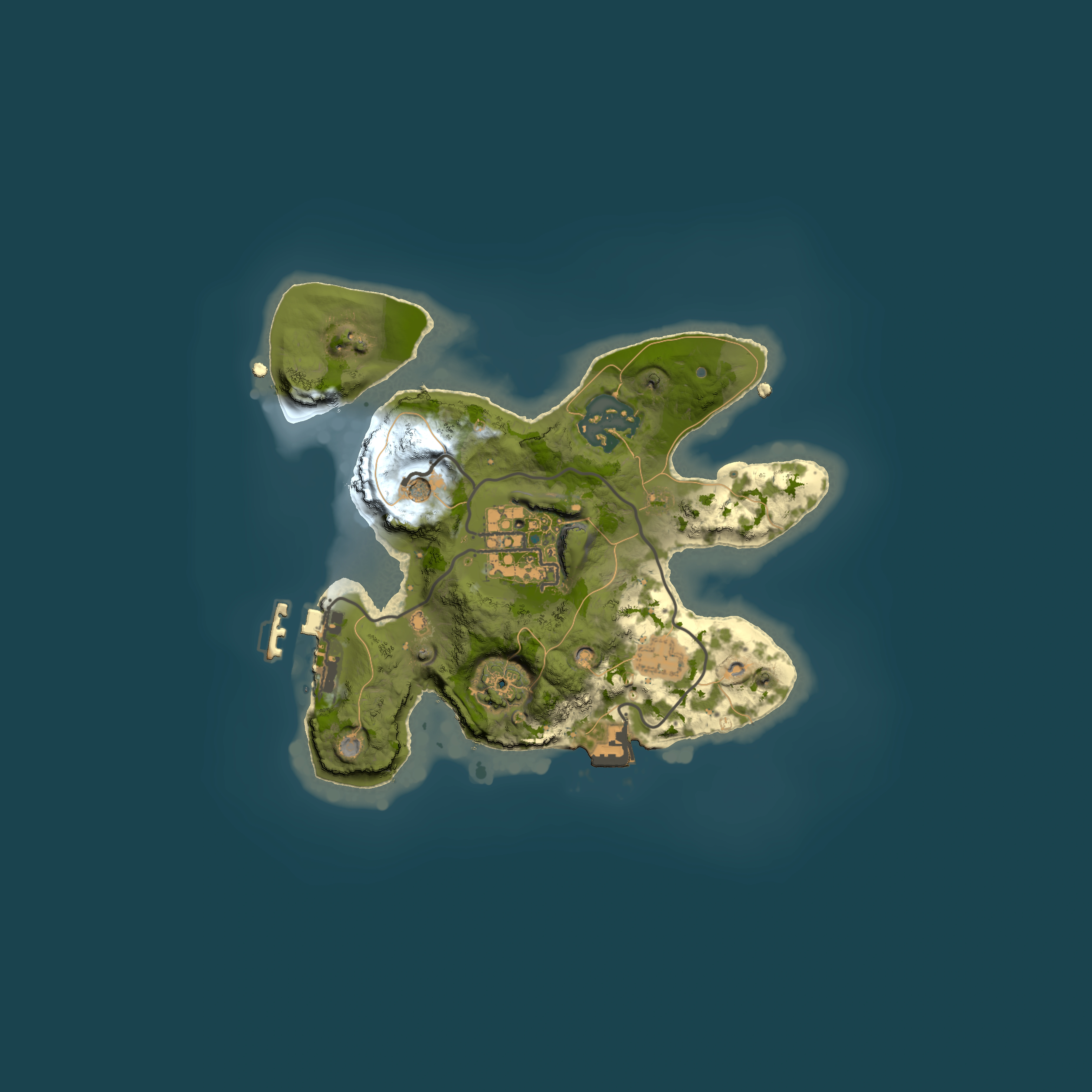 Full top-down render of Rust map seed 940170720, 2000x2000m