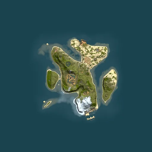 Rust map seed 695647874, 2000x2000m top-down preview