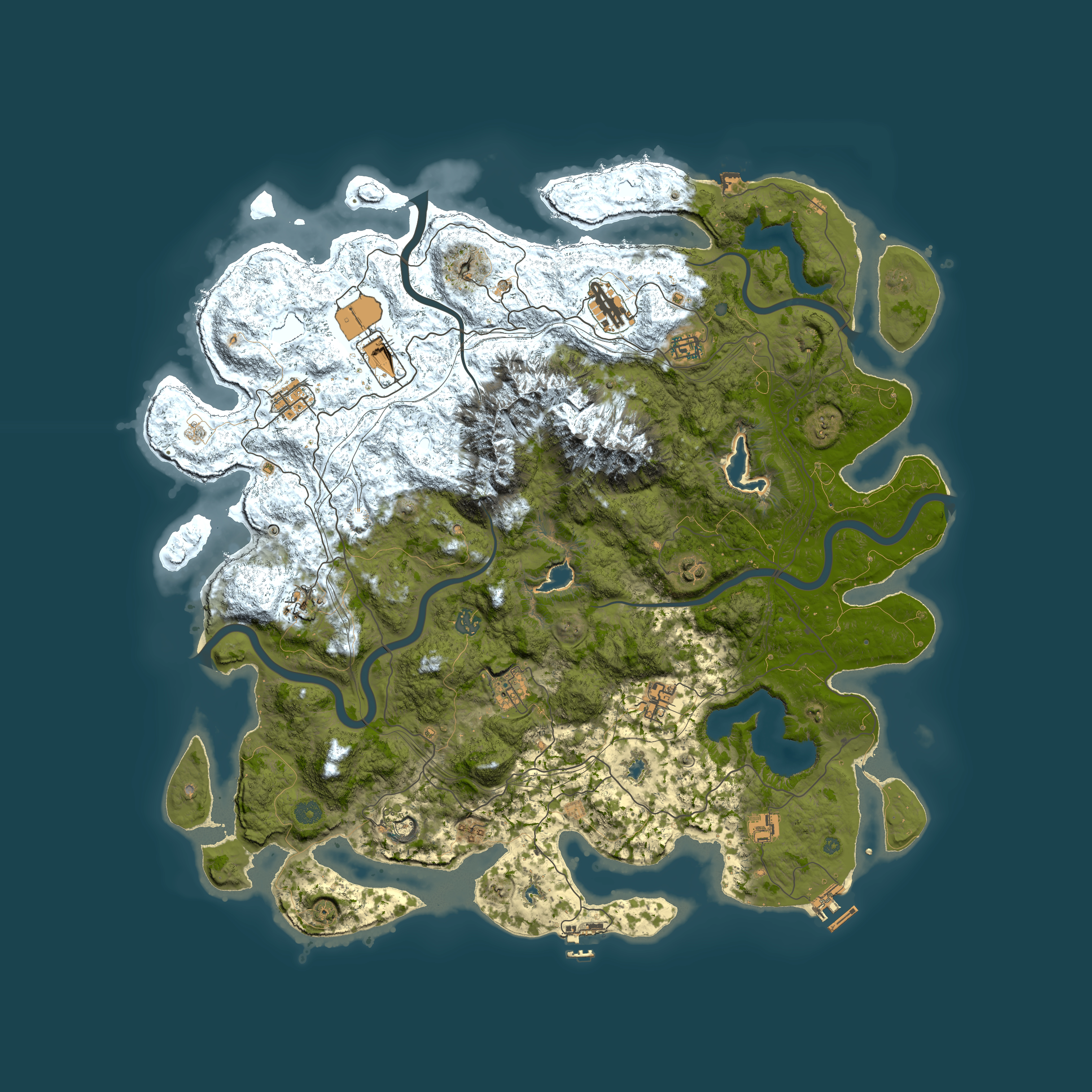 Full top-down render of Rust map seed 510543714, 5000x5000m