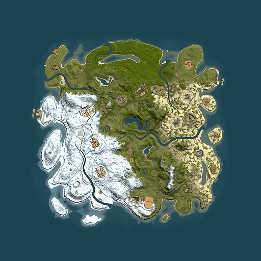 Rust map seed 238029352, 4500x4500m top-down preview