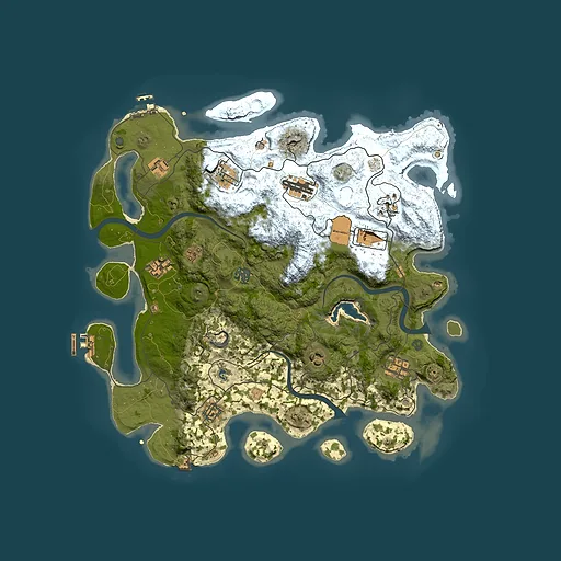 Rust map seed 179095638, 4000x4000m top-down preview