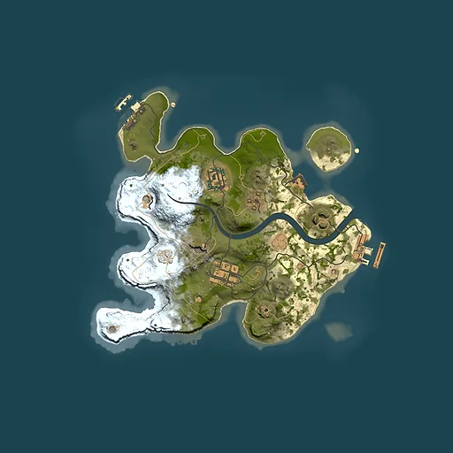 Rust map seed 671904443, 2500x2500m top-down preview