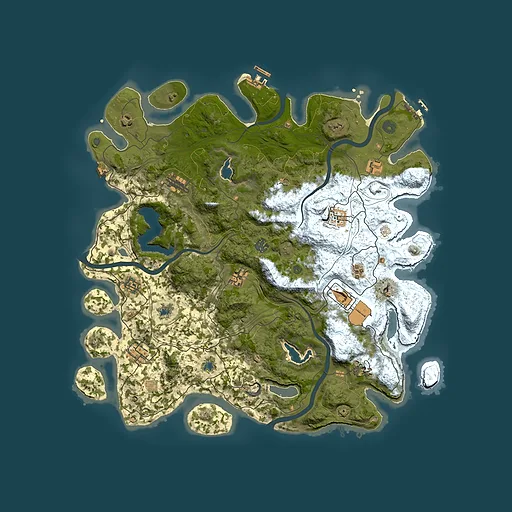 Rust map seed 649652017, 4500x4500m top-down preview
