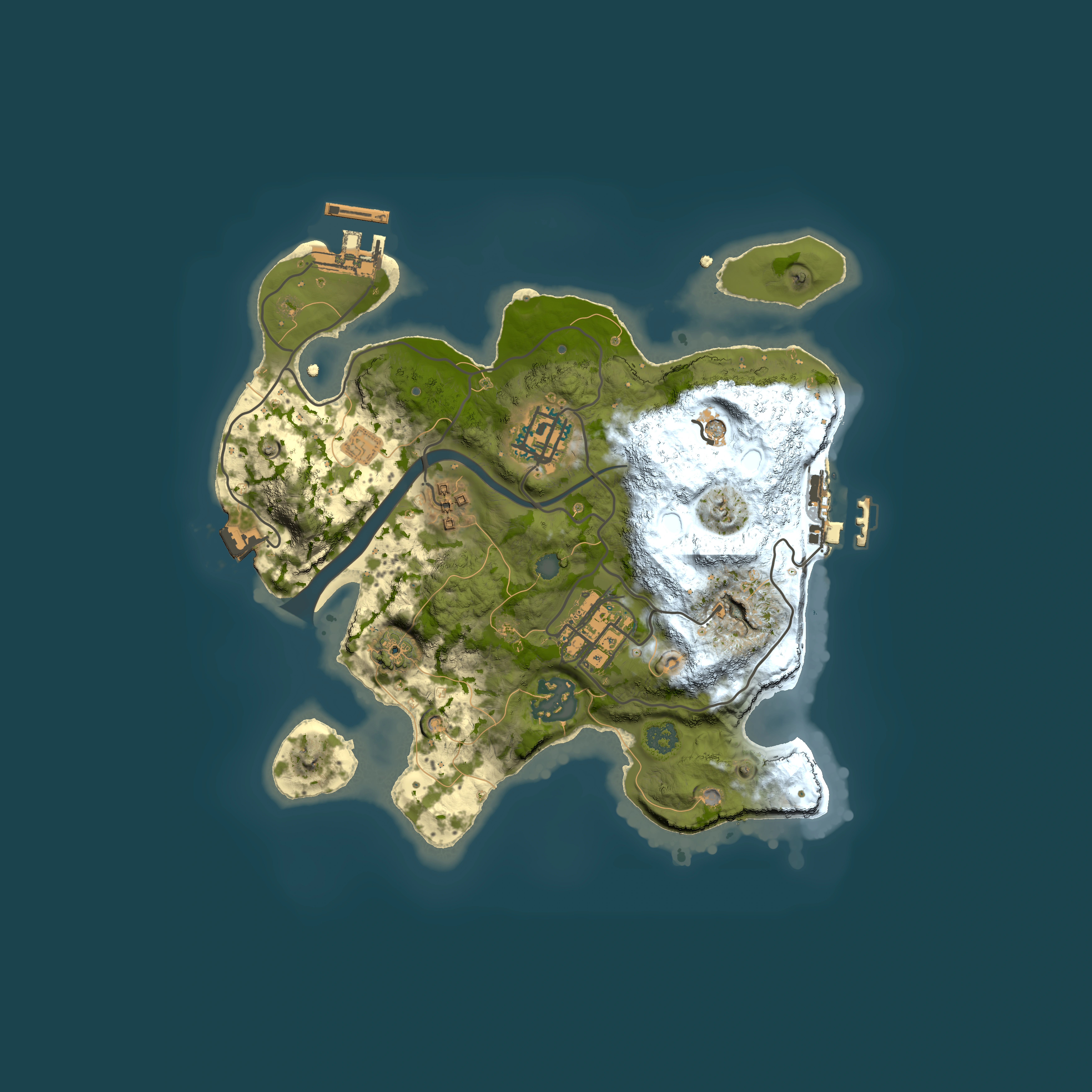 Full top-down render of Rust map seed 450474912, 2500x2500m