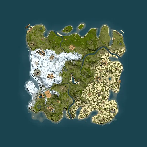Rust map seed 330617915, 4000x4000m top-down preview