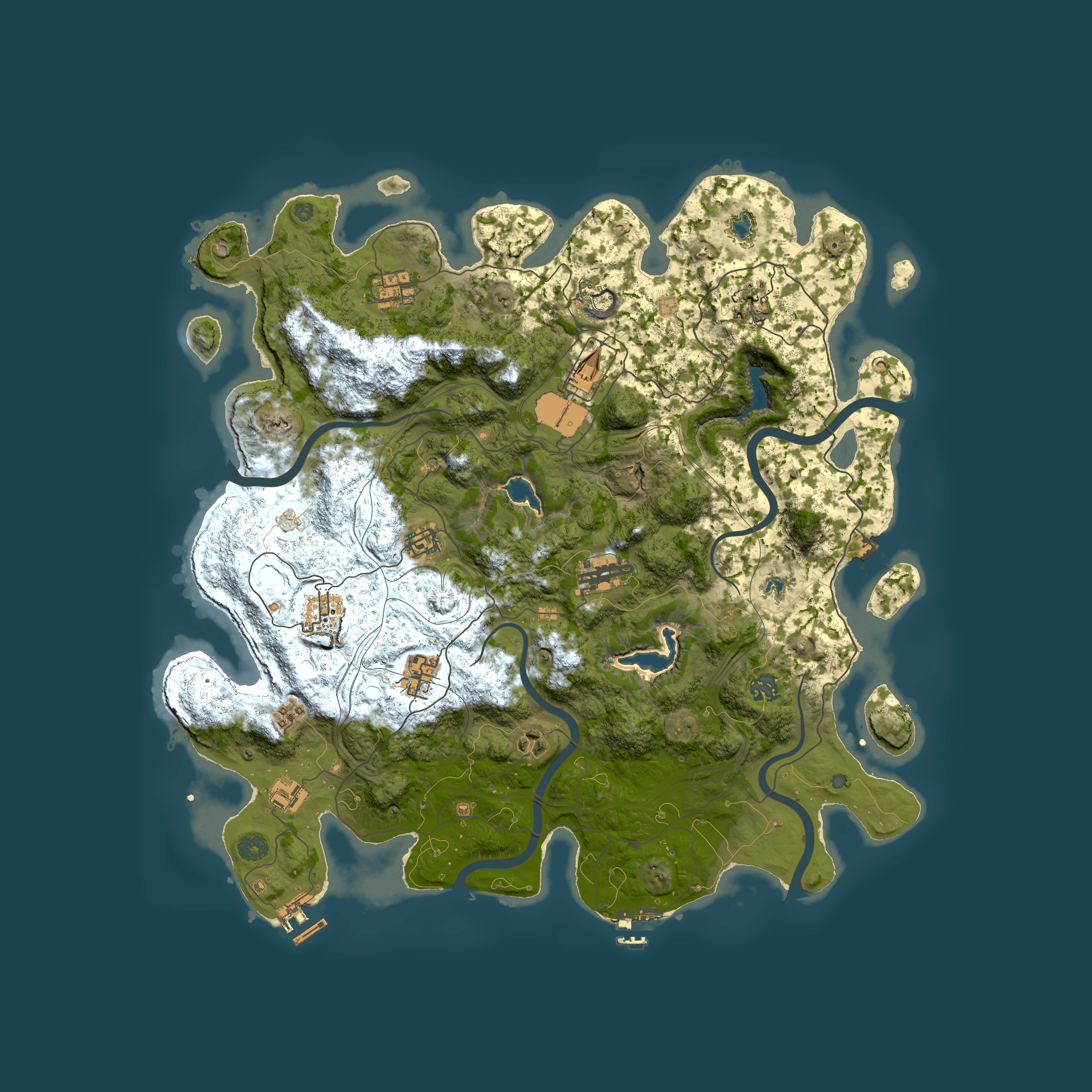 Full top-down render of Rust map seed 534716291, 4500x4500m