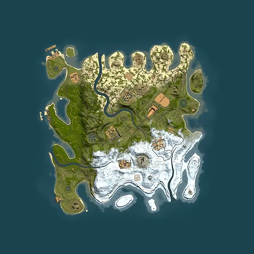 Rust map seed 948094233, 3500x3500m top-down preview