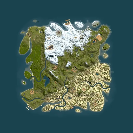 Rust map seed 573376978, 4500x4500m top-down preview