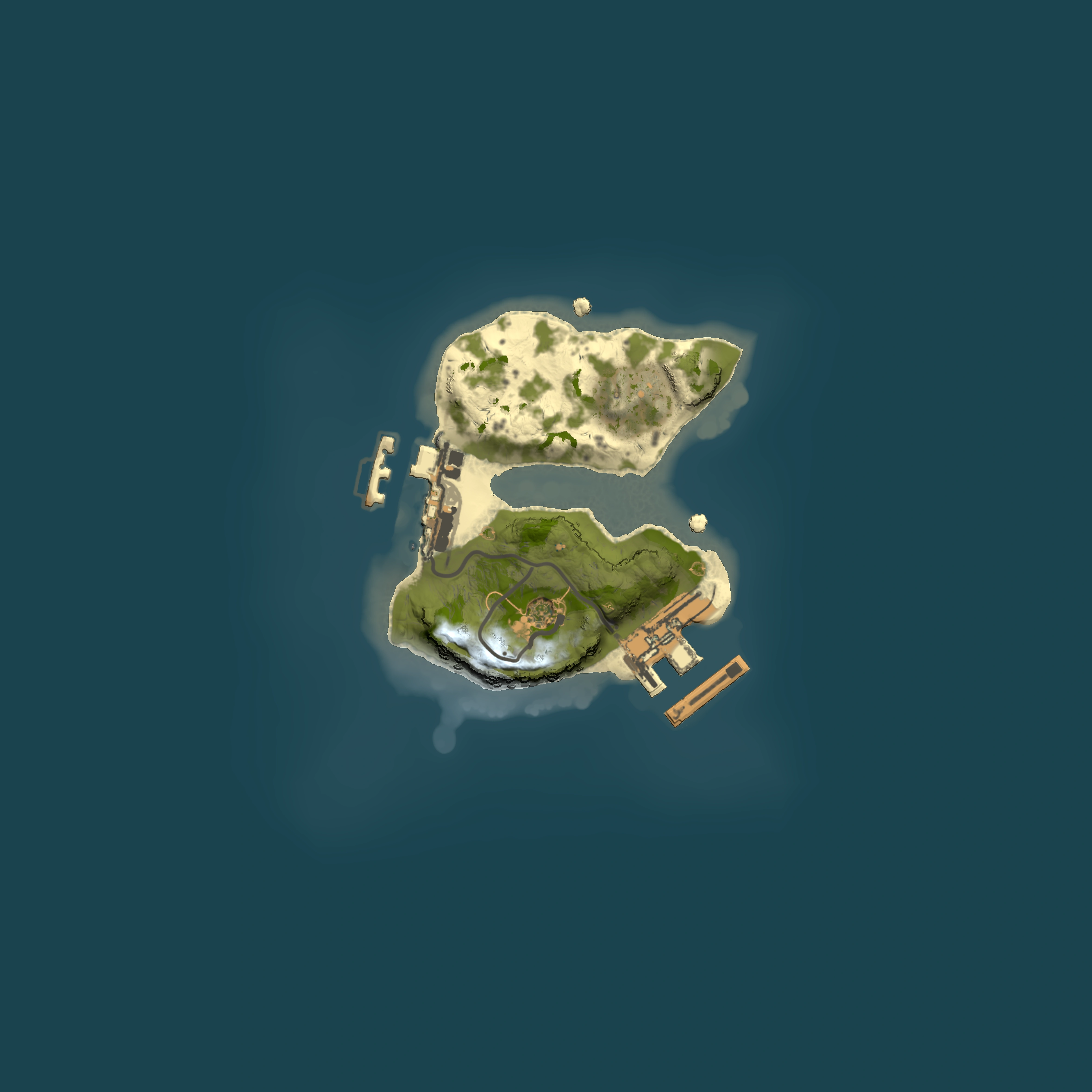 Full top-down render of Rust map seed 1485837029, 1500x1500m