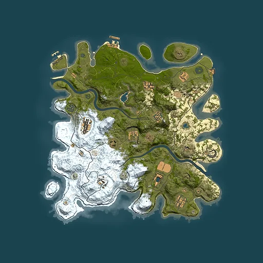 Rust map seed 1430192047, 4000x4000m top-down preview