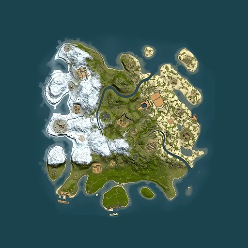 Rust map seed 1922833218, 3500x3500m top-down preview