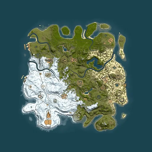 Rust map seed 895121321, 4500x4500m top-down preview