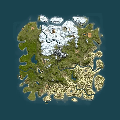 Rust map seed 404999253, 5000x5000m top-down preview