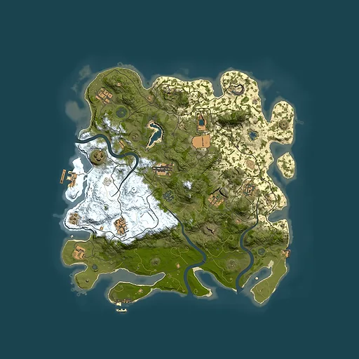 Rust map seed 2079375278, 4000x4000m top-down preview