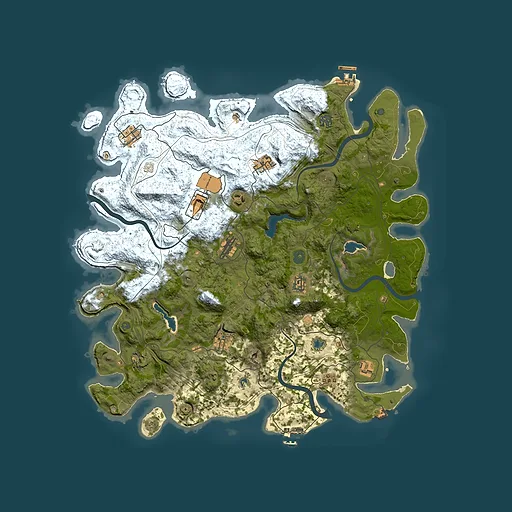 Rust map seed 920345303, 4500x4500m top-down preview