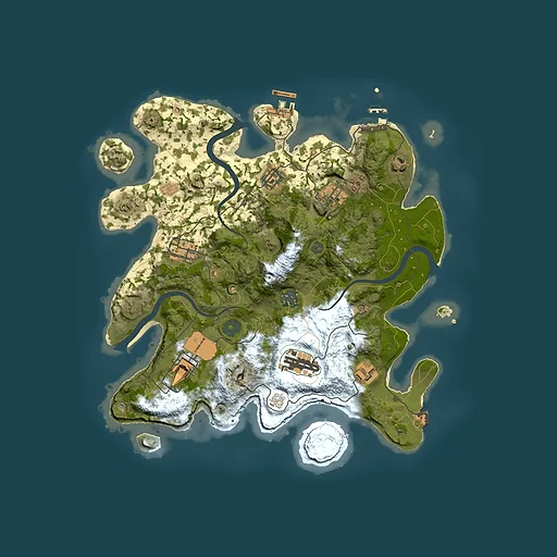 Rust map seed 154227038, 3500x3500m top-down preview