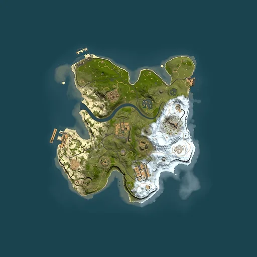 Rust map seed 849426126, 2500x2500m top-down preview