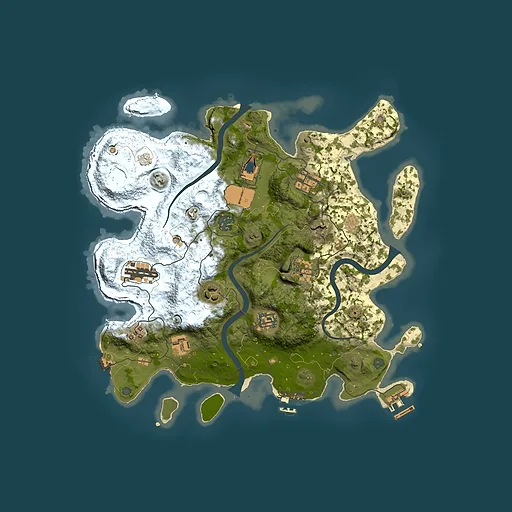 Rust map seed 880549706, 3500x3500m top-down preview