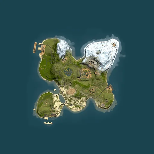 Rust map seed 861650756, 2000x2000m top-down preview