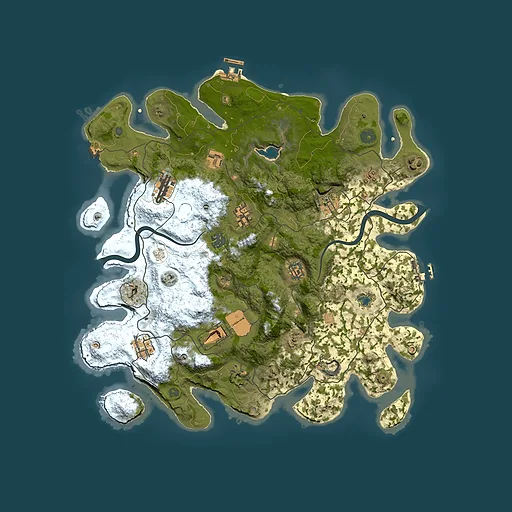 Rust map seed 649746789, 4000x4000m top-down preview