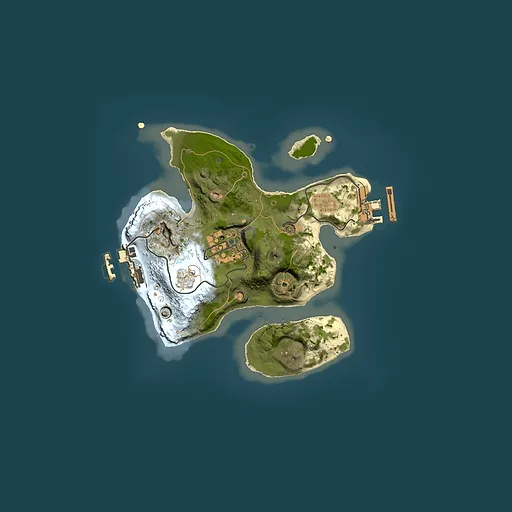 Rust map seed 1463727606, 2000x2000m top-down preview