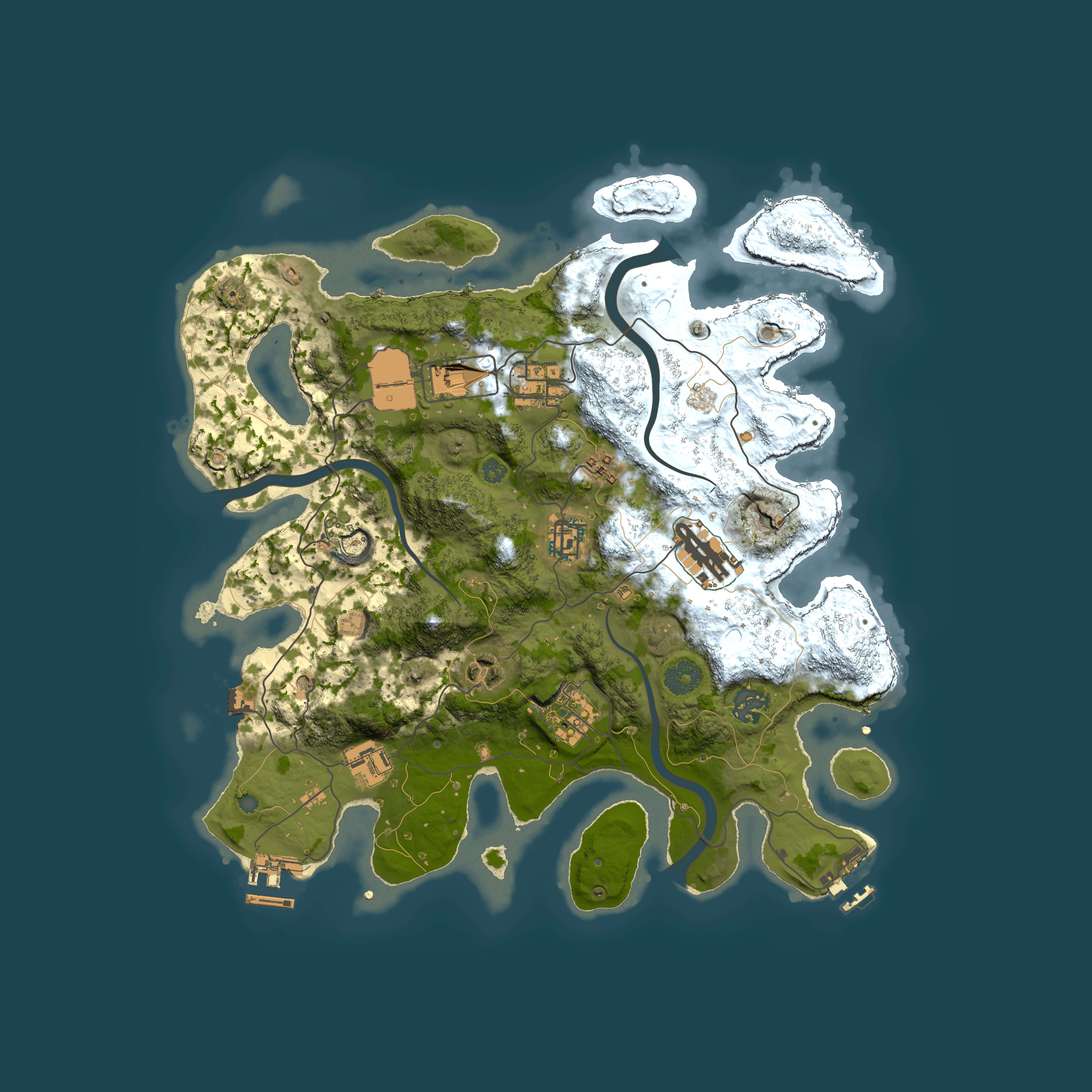 Full top-down render of Rust map seed 473514496, 3500x3500m