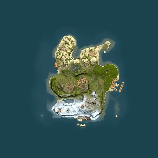 Rust map seed 1128640976, 2000x2000m top-down preview