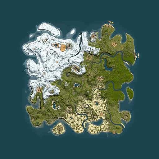 Rust map seed 3344915, 4500x4500m top-down preview
