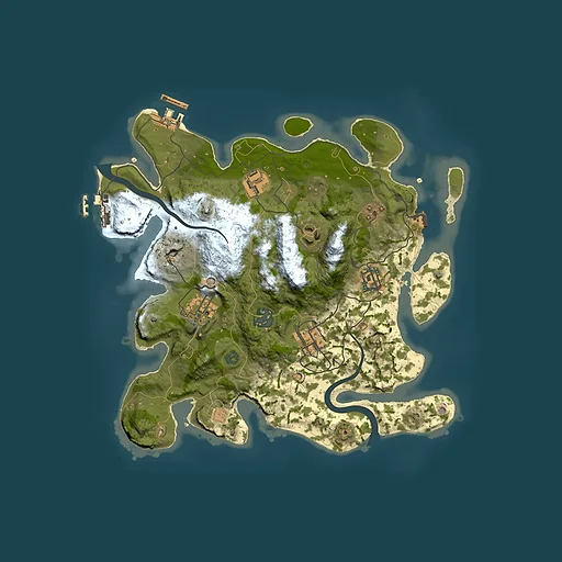 Rust map seed 1620995322, 3000x3000m top-down preview