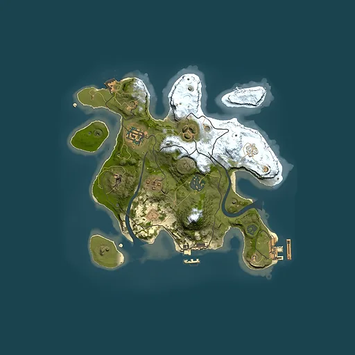 Rust map seed 949688576, 2500x2500m top-down preview
