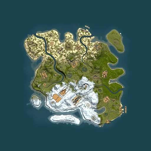 Rust map seed 234084341, 3500x3500m top-down preview