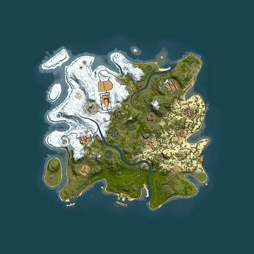 Rust map seed 2132483631, 3500x3500m top-down preview