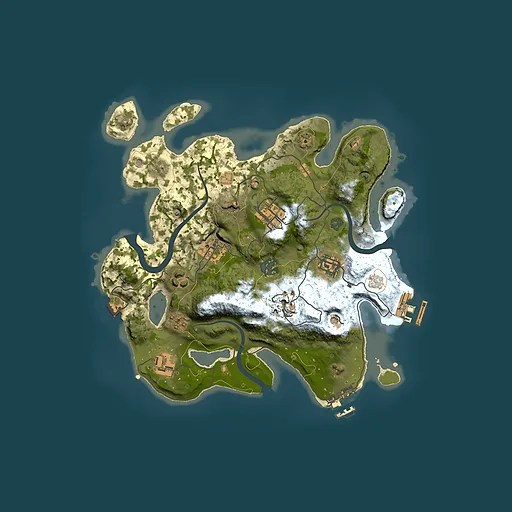 Rust map seed 394998672, 3000x3000m top-down preview