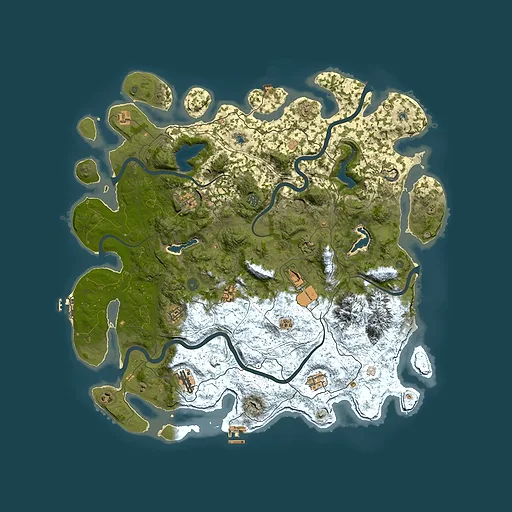 Rust map seed 780920319, 5000x5000m top-down preview