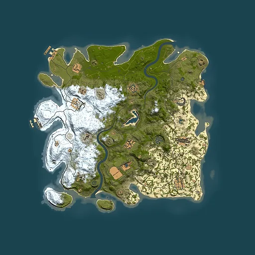 Rust map seed 1056146115, 4000x4000m top-down preview