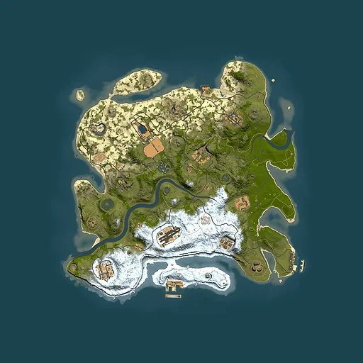 Rust map seed 271752893, 3500x3500m top-down preview