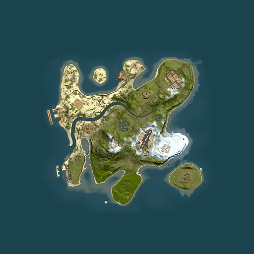 Rust map seed 102156724, 2500x2500m top-down preview