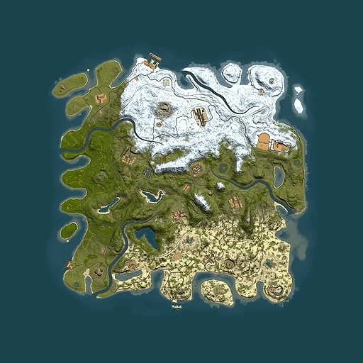 Rust map seed 1848402544, 4500x4500m top-down preview
