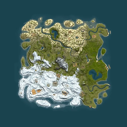 Rust map seed 633963806, 5000x5000m top-down preview