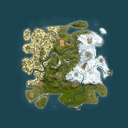 Rust map seed 1939448063, 4000x4000m top-down preview