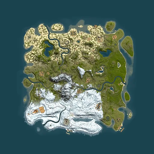 Rust map seed 1544538798, 5000x5000m top-down preview