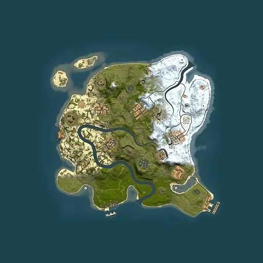 Rust map seed 324706855, 3000x3000m top-down preview