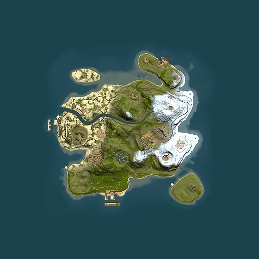 Rust map seed 253976397, 2500x2500m top-down preview