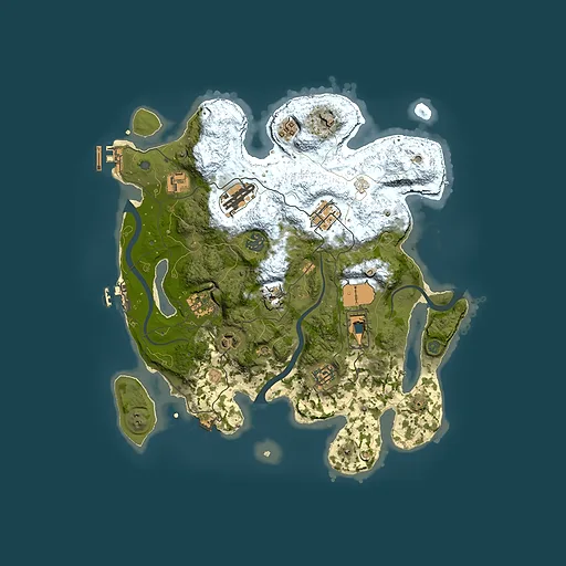 Rust map seed 295569649, 3500x3500m top-down preview
